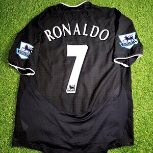 Ronaldo Manchester United 2004 2005 Away STAND UP SPEAK UP Soccer Jersey M